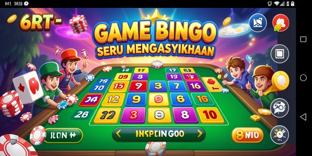 Tangkapan layar dari gameplay Bingo yang seru dan interaktif di 6RT.