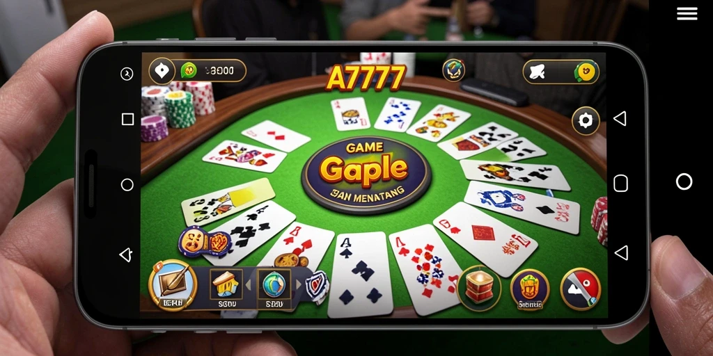 Tampilan gameplay Gaple yang menarik dan interaktif.