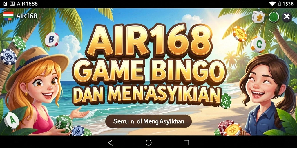 Screenshot main game Bingo AIR168 dengan gameplay yang seru.