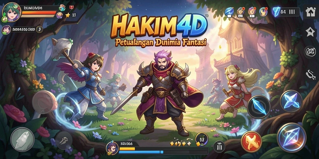 Screenshot HAKIM4D menampilkan karakter Anime dalam pertarungan epik.