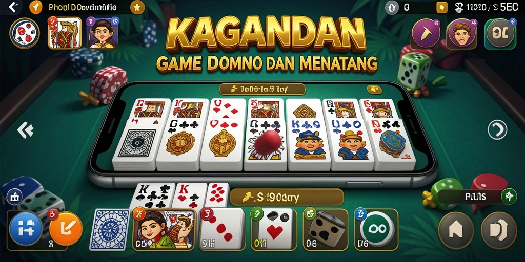 Screenshot gameplay Domino KAGANDAN yang menarik dengan grafis memukau.
