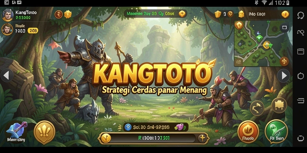Tampilan gameplay KANGTOTO dengan rencana strategi yang menantang.