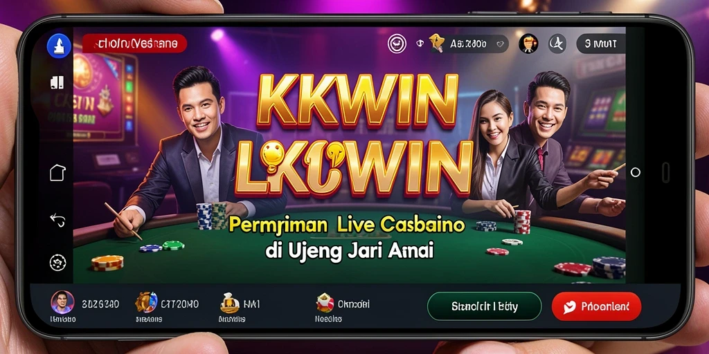 Tampilan gameplay Live Casino yang interaktif dan mendebarkan.