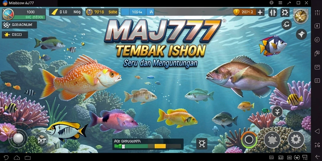 Tampilan gameplay Tembak Ikan yang seru di MAJ777.