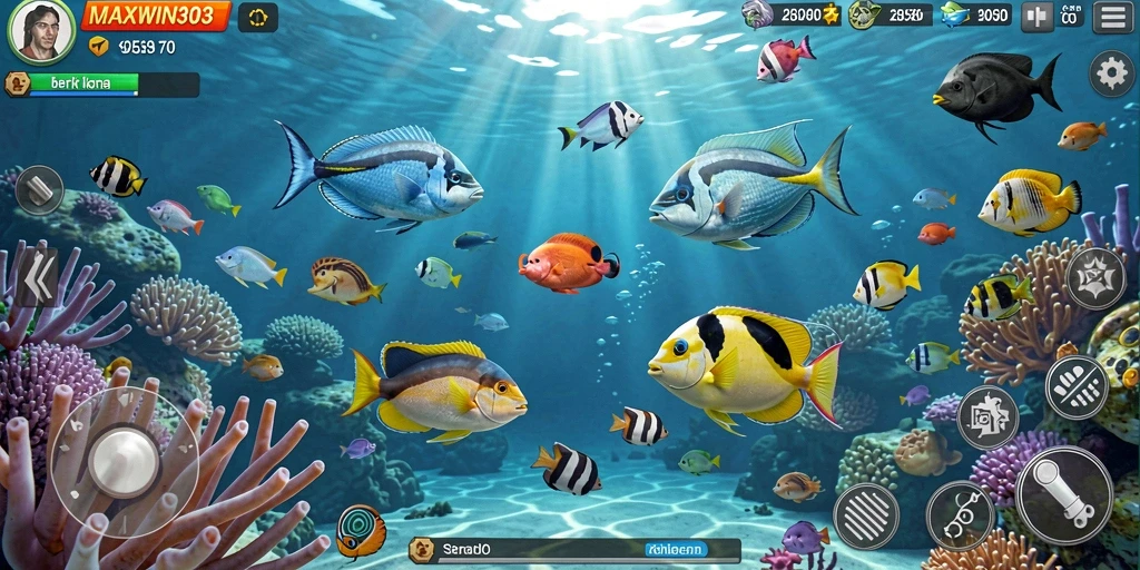 Gameplay seru Tembak Ikan di MAXWIN303 dengan grafis menawan.