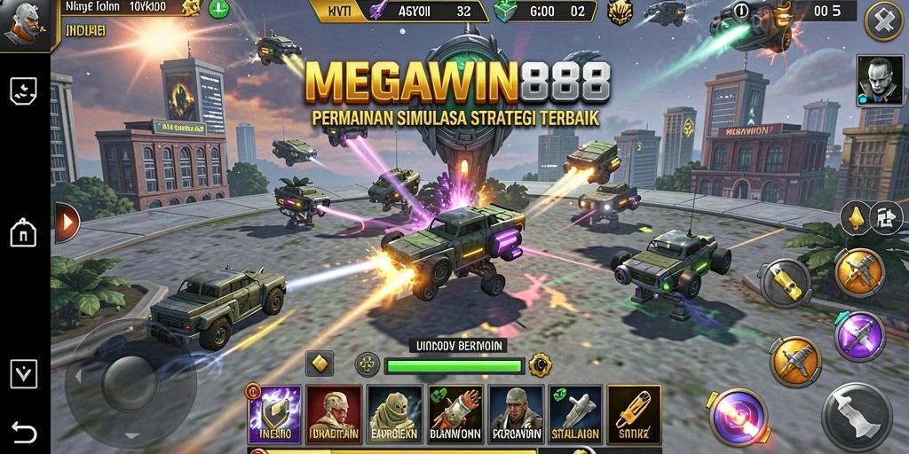 Tampilan menarik dari gameplay <strong>MEGAWIN888</strong> yang melibatkan strategi dan pertempuran.