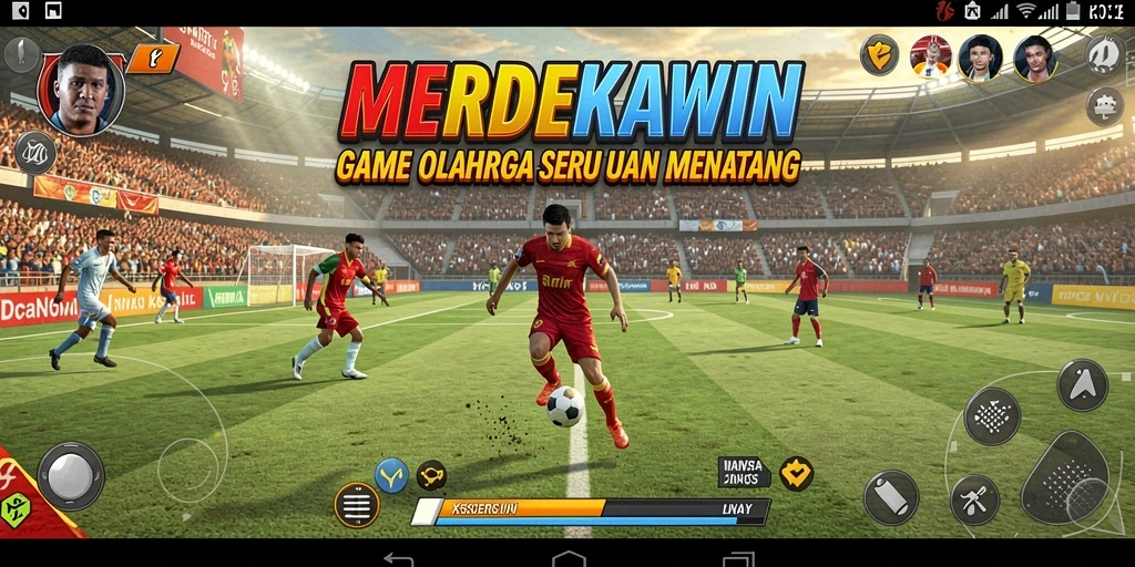 Tampilan fantastis dari gameplay olahraga yang menegangkan.
