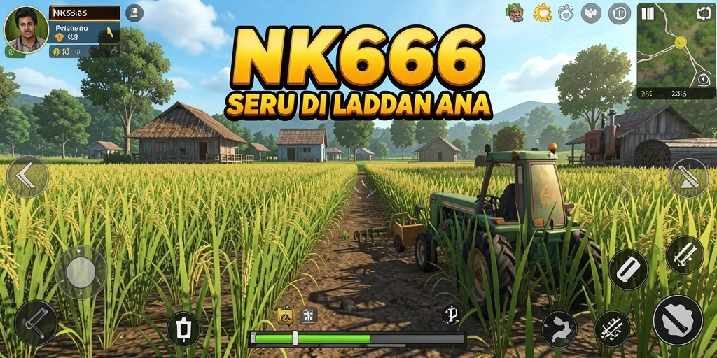 Gameplay NK666 yang menarik dengan aktivitas pertanian yang seru.