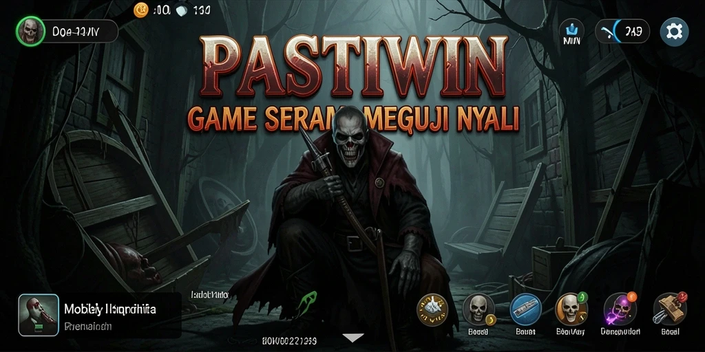 Tampilan gameplay PASTIWIN yang mencekam dan menyeramkan.