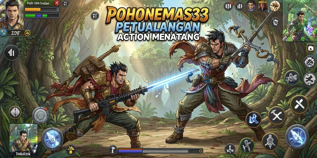 Tampilan gameplay seru dan menegangkan di POHONEMAS33.
