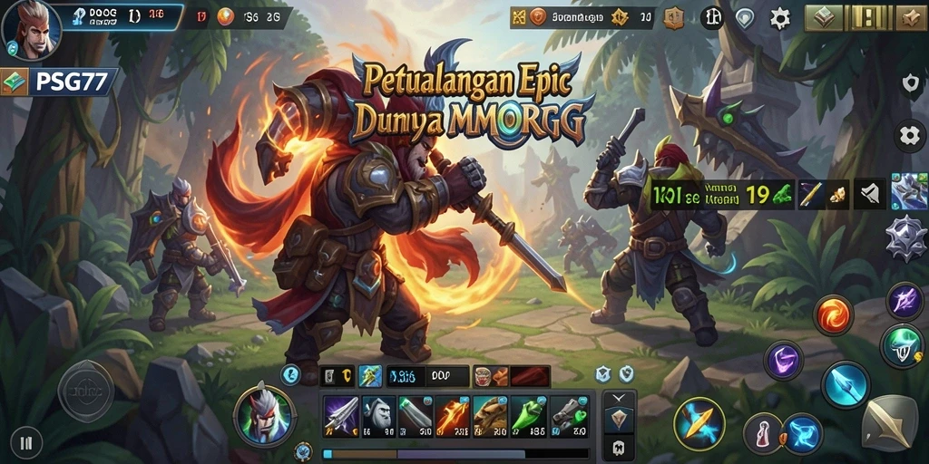 Tangkapan layar gameplay <strong>PSG77</strong> dengan aksi pertempuran mendebarkan.