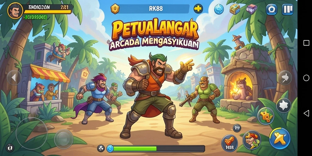 Tampilan gameplay RK88 yang menegangkan dan penuh aksi.