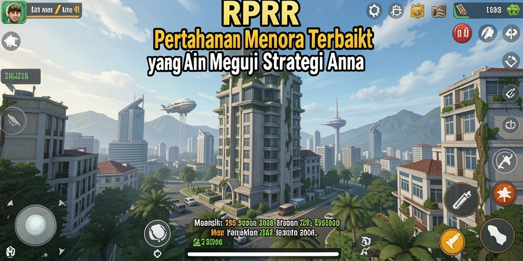 Tampilan menarik dari gameplay RPRR yang menantang strategi Tower Defense.
