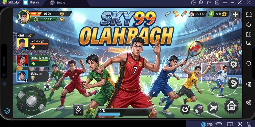 Gambaran visual menakjubkan dari gameplay olahraga di SKY99.