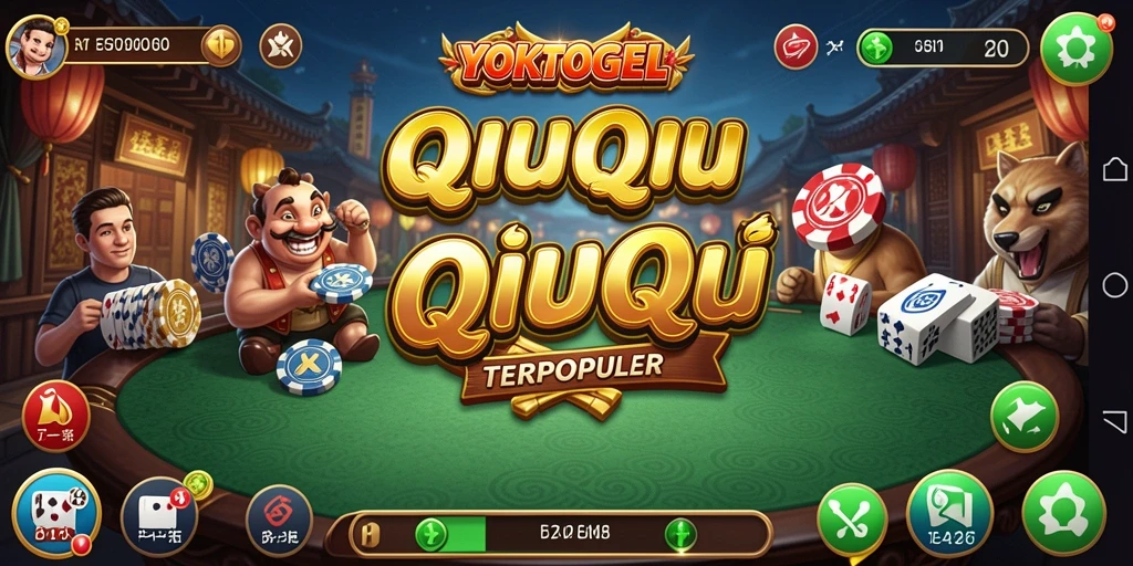 Screenshot YOKTOGEL menampilkan serunya permainan QiuQiu.
